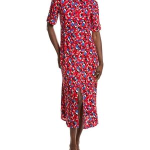 ANNA KAY  75% Off! Red and Blue Midi Dress